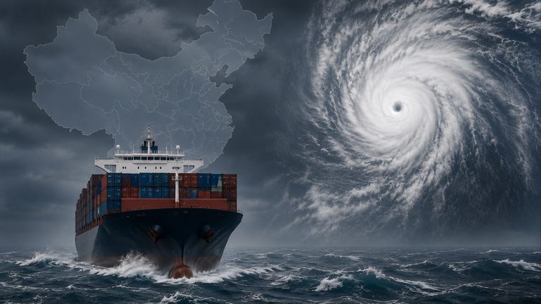 Tifones en China: cómo afectan a los puertos y al transporte marítimo de carga